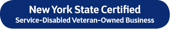 New York State Certified Service-Disabled Veteran-Owned Business badge