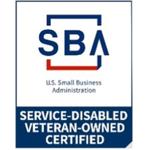 SBA Service-Disabled Veteran-Owned Certified badge