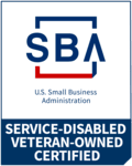 SBA Service-Disabled Veteran-Owned Small Business Certification badge